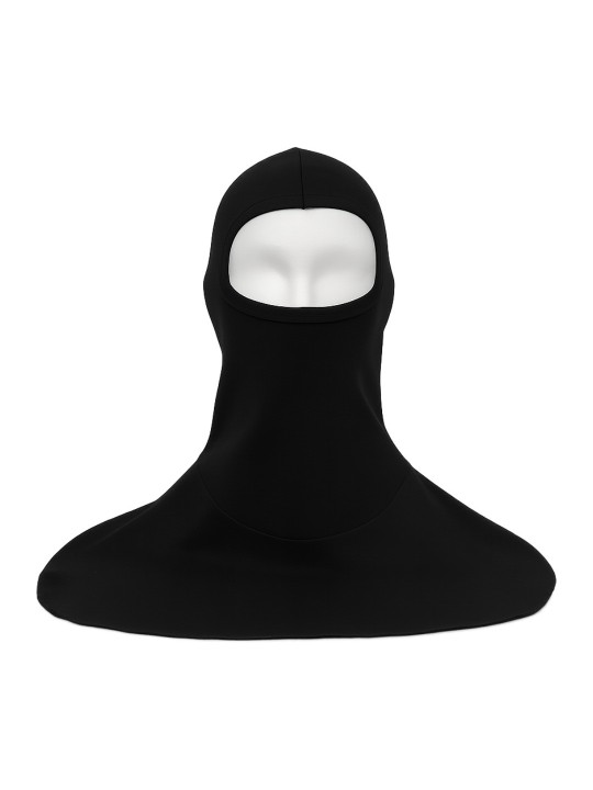 Balaclava negra con pechera para motociclista