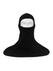 Balaclava negra con pechera para motociclista