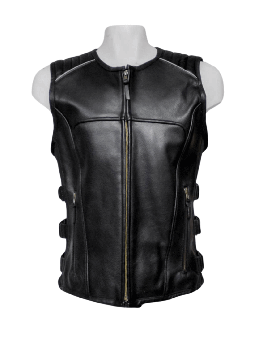 Chaleco De Piel Biker | Crisalida