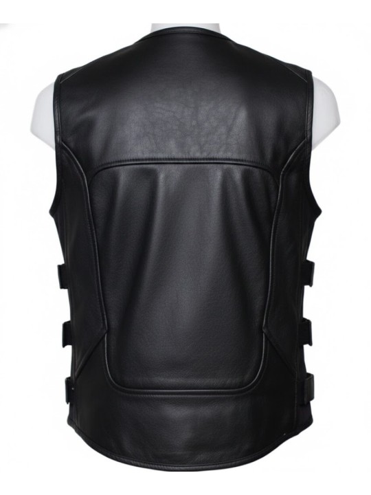 Chaleco De Piel Biker | Crisalida