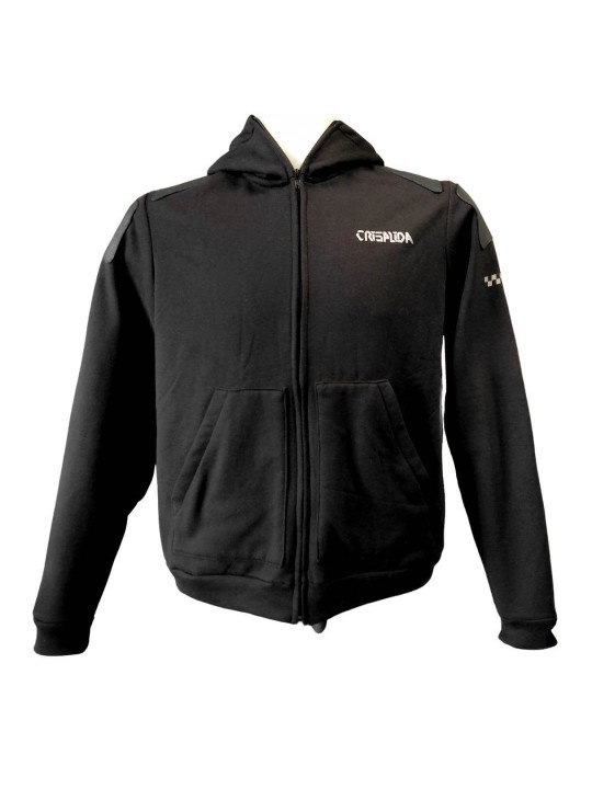 Sudadera Biker Con Refuerzos De Piel | Crisalida