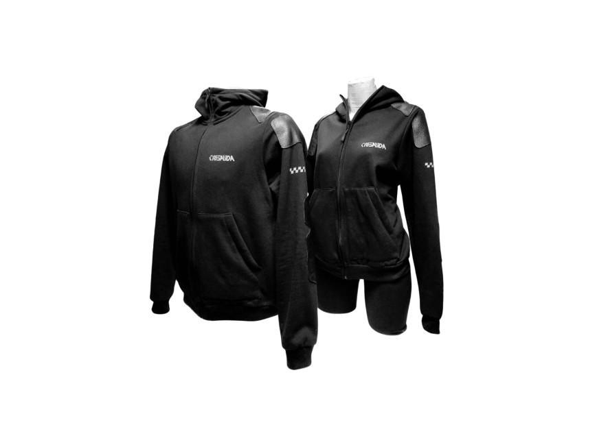 Sudadera Biker Con Refuerzos De Piel | Crisalida
