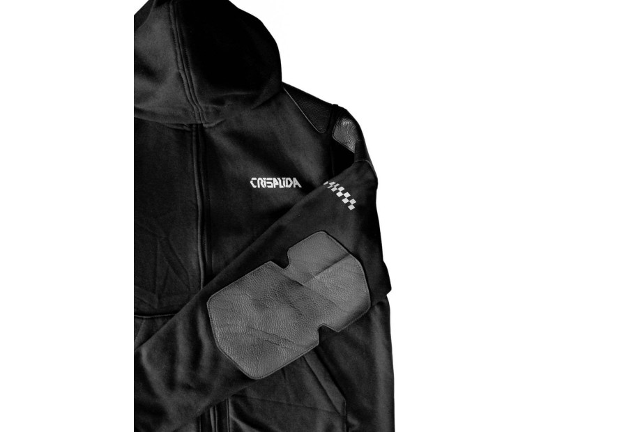 Sudadera Biker Con Refuerzos De Piel | Crisalida