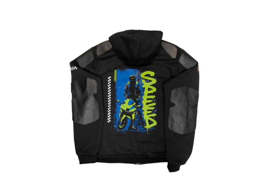 Sudadera Biker Con Refuerzos De Piel | Crisalida