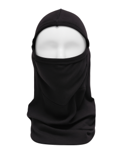 Balaclava corta negra para motociclista