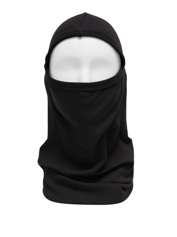 Balaclava corta negra para motociclista